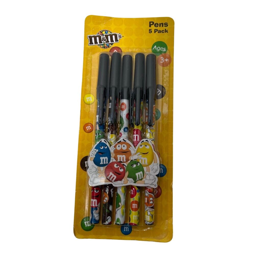 M&M 5 pack of pens NIP collectible